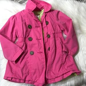 Genuine Kids OshKosh pink trench coat 4T